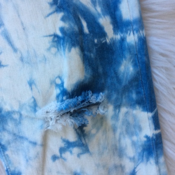 AG Super Skinny Tie Dye Distressed Ankle - Picture 6 of 8